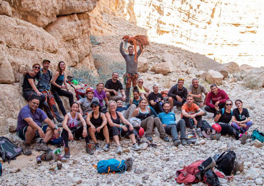 סנפלינג בנחל החצצון הסנפלינג הכי גבוה בישראל