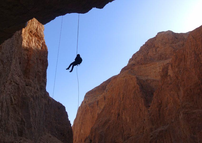 סנפלינג בנחל החצצון מדבר יהודה