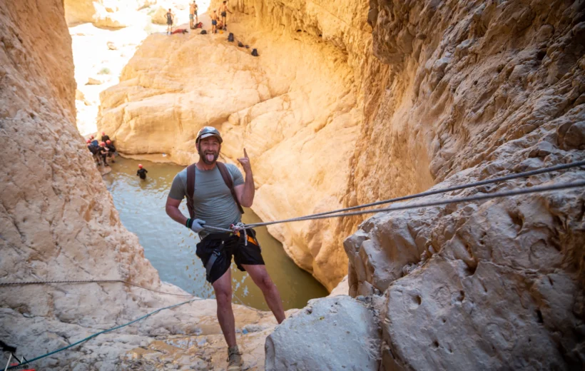 23.05.26 - סנפלינג רטוב בנחל רחף | מפלים ומים במדבר יהודה